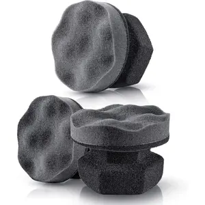 3 Pieces Tire Shine Applicator Tire Dressing Applicator Pads Sponge Dressing Foam Gel Wet Car Detailing Reusable Cleaning Supplies for Car