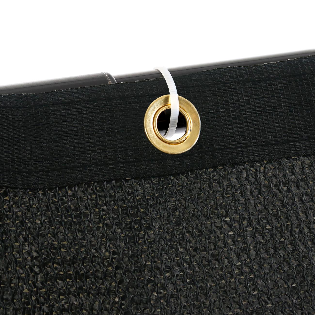 SUNNYGLADE 6 x 50 ft Privacy Screen Fence Mesh Shade Net Cover for Outdoor Wall Garden Yard Backyard with Grommets Copper Material Sun Protection