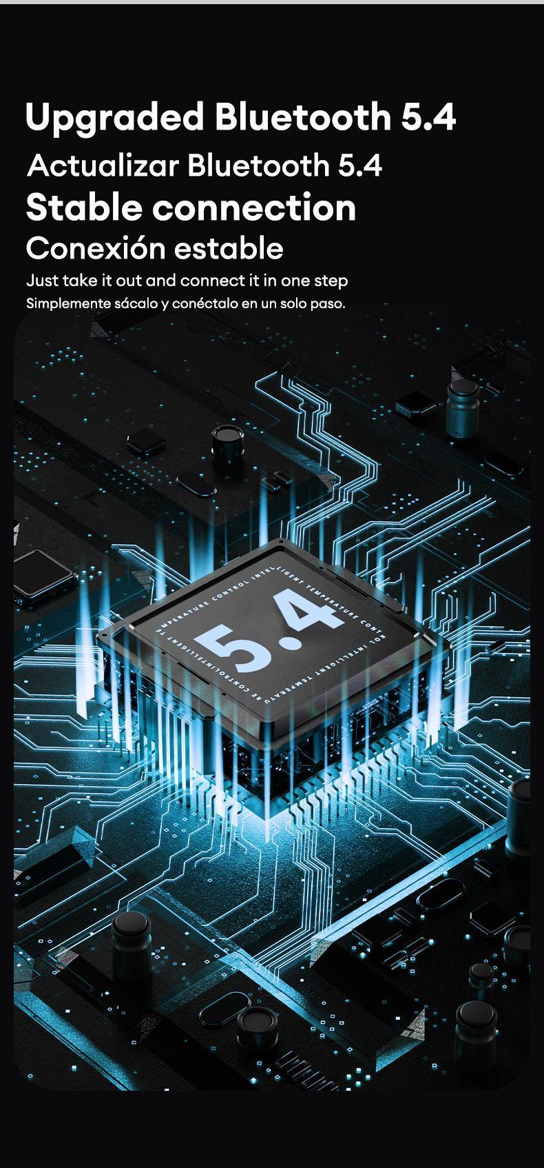 T02 pro earbuds wireless headphones bluetooth earbuds audifonos bluetooth OWS Wireless Bluetooth 5.4 Earbuds High-Fidelity Robust Bass Sound Headphones Ultra-Comfort Ergonomic Ear-Hanging Electronic Headsets