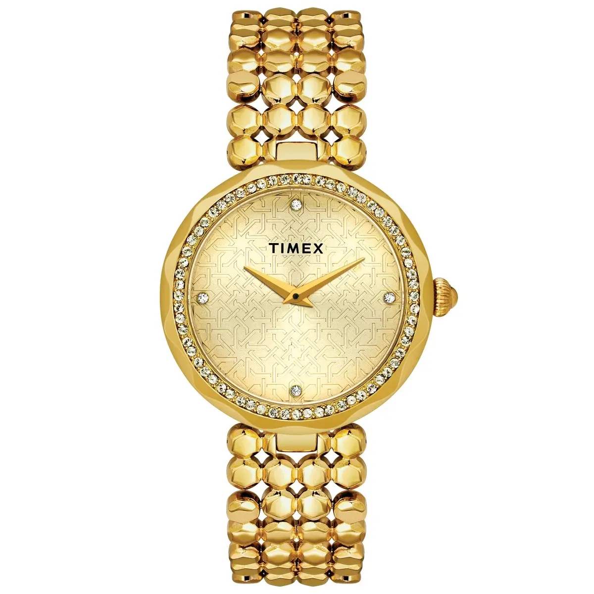Timex Gold-tone Champagne Dial Ladies Watch - TikTok Shop