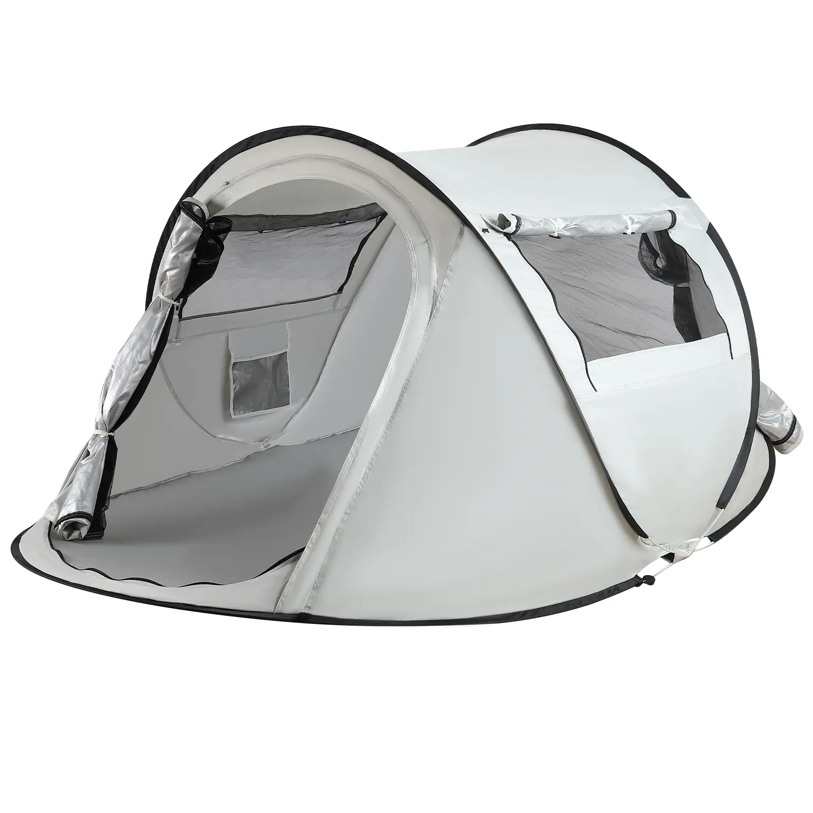 Instant Pop Up Beach Tent - No Assembly 96.8"x59"x41.7" Lightweight Canopy Shelter, Waterproof, Windproof with Mosquito Net, Portable Camping Tent for Beach, Outdoor Use by summerwins, Tents For Camping tiktokshopbacktoschool