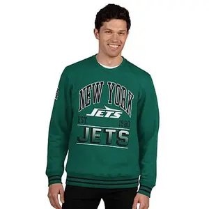 Football Fan Shop Officially Licensed NFL Men's Crew-Neck Fleece Pullover by Glll - Panthers