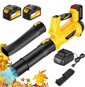 2 Battery Cordless Leaf Blower with 6.0Ah Batteries 540CFM 170MPH High Power 6 Speed Settings for Long Runtime Lawn Maintenance