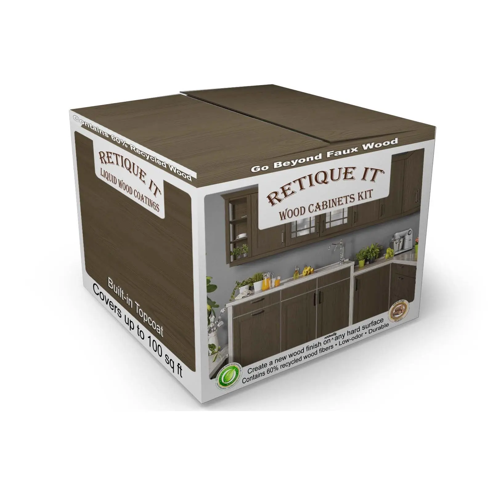 Wood'n Cabinet Kit (12 Door / Grained) - Charcoal