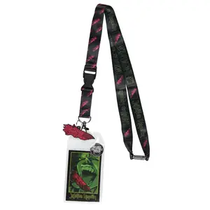 Jujutsu Kaisen Sukuna Anime Manga ID Badge Holder Lanyard w/ Rubber Pendant and Collectible Sticker
