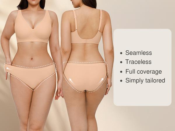 Popilush Seamless High-Stretch Bikini Swimsuit