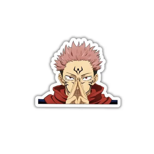 Ryomen Sukuna Jujutsu Kaisen III Sticker, Anime Vinyl Decal for Laptop, Car Window, Water Bottle, Skateboard, Waterproof Manga Sticker Gift for Anime Fans