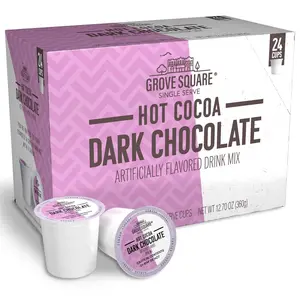 Hot Cocoa Dark Chocolate, 24 Single Serve Cups
