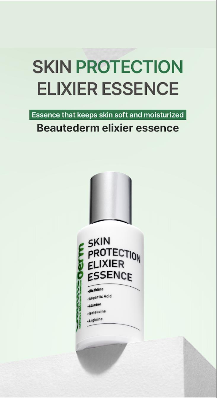 [Beauté Derm] Skin Protection Elixer Essence Rich in Panthenol Moisturizing Complexes Ceramides & Amino Acid Complexes for Deep Hydration and Skin Barrier Protection Firm & Lift Serum