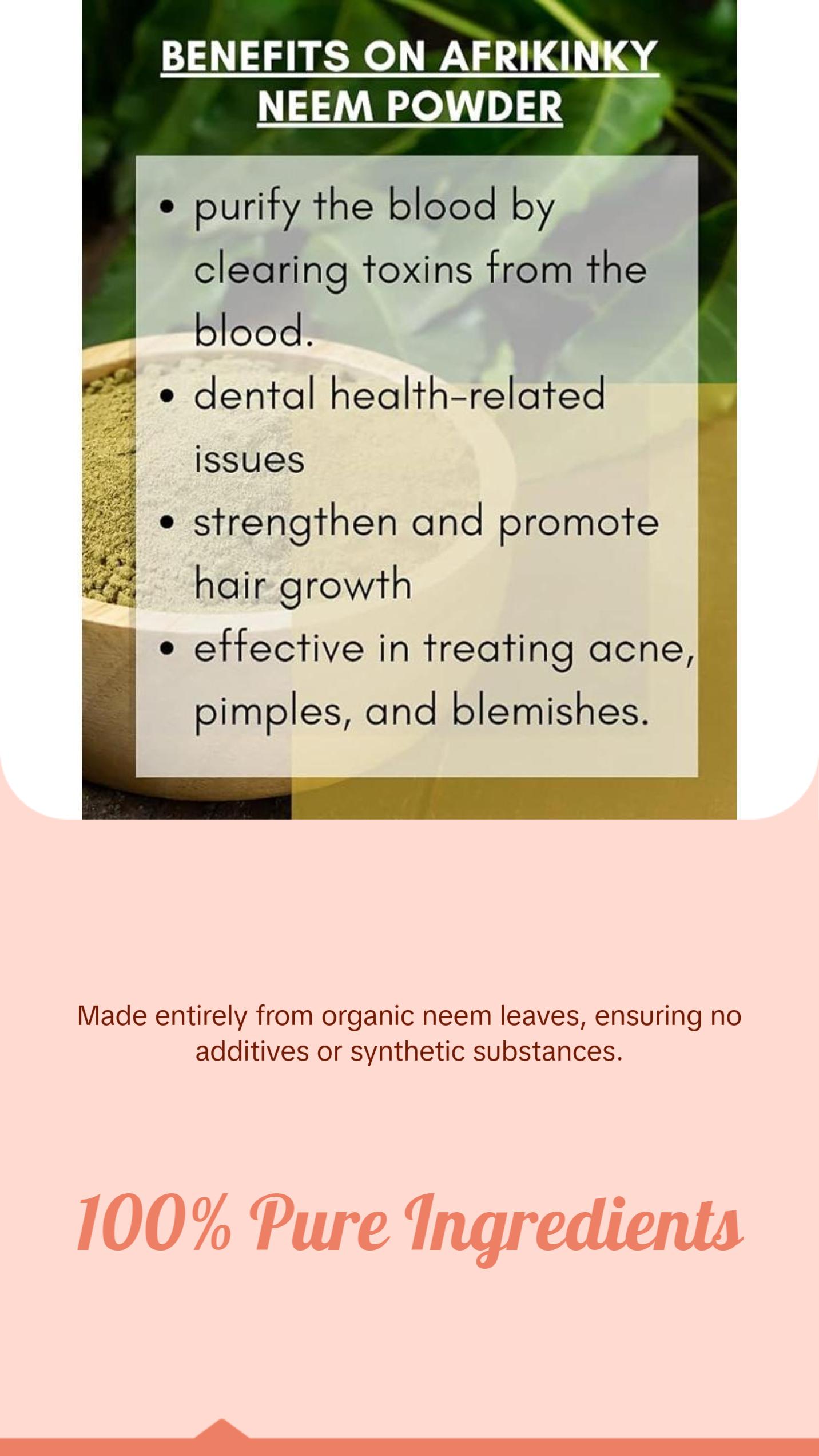 Neem Leaves Powder 100% Natural