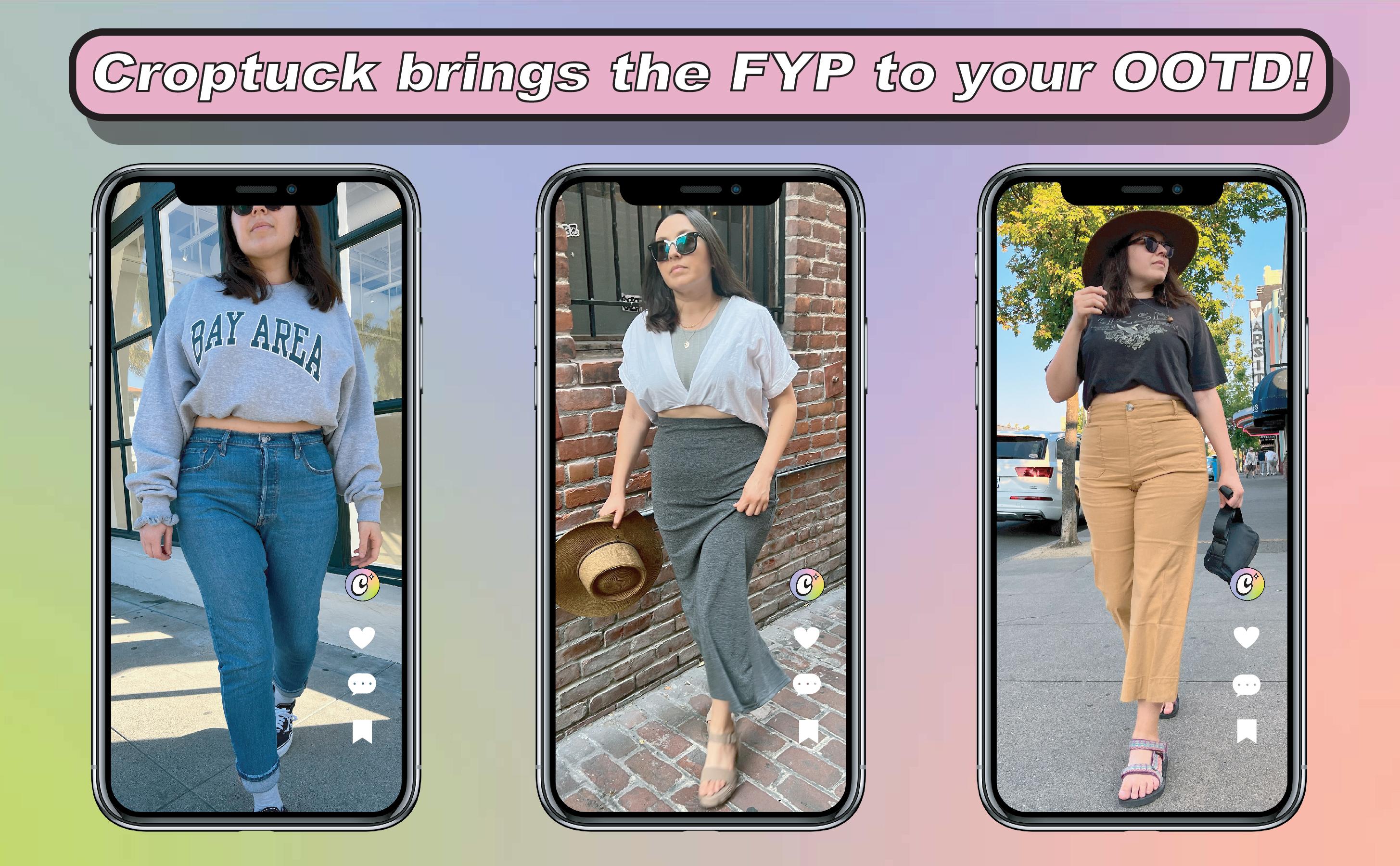 The Original Croptuck: Lightweight Adjustable Band for Crop Tops, Tucking, Cropping Oversized Tops, Layering, Shortening Dresses & No-Sew Fashion Hacks