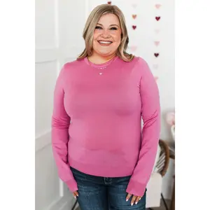 Loving Devotions Knit Sweater- Pink