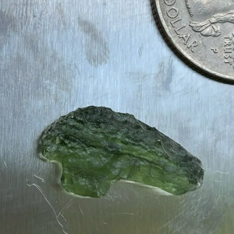 Genuine Raw Czech Moldavite Tektite Crystal – 1.1g Pristine Chlum Collector Grade... random crystals