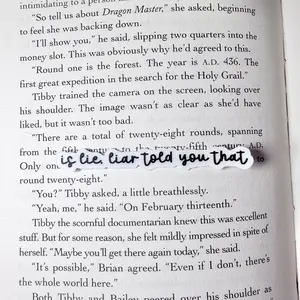 Hockey Romance"is lie, liar told you that" Clear Matte Sticker