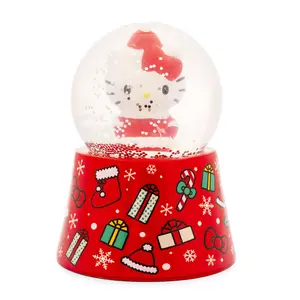 Sanrio Hello Kitty Holiday 3-Inch Mini Light-Up Snow Globe