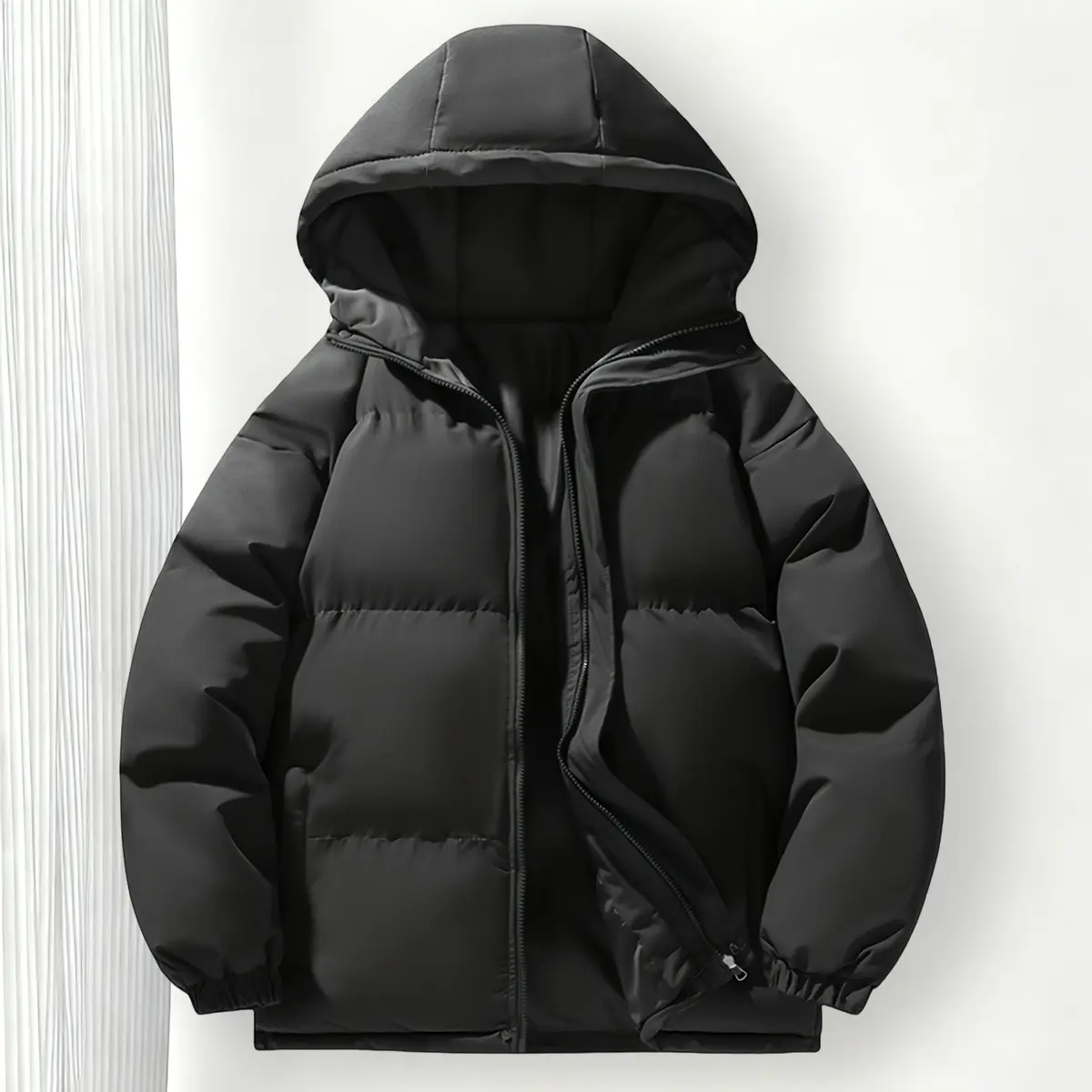 Boys' Youth Thick Warm Solid Color Preppy Hooded Jacket | Autumn Winter Daily Casual Coat