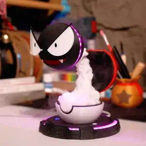 Gastly 3D Atmosphere Lamp Humidifier - Auto Shut-Off, Quiet Design | Multi-Color LED Glow & Cool Mist Function | Ideal for Home/Office/Gaming