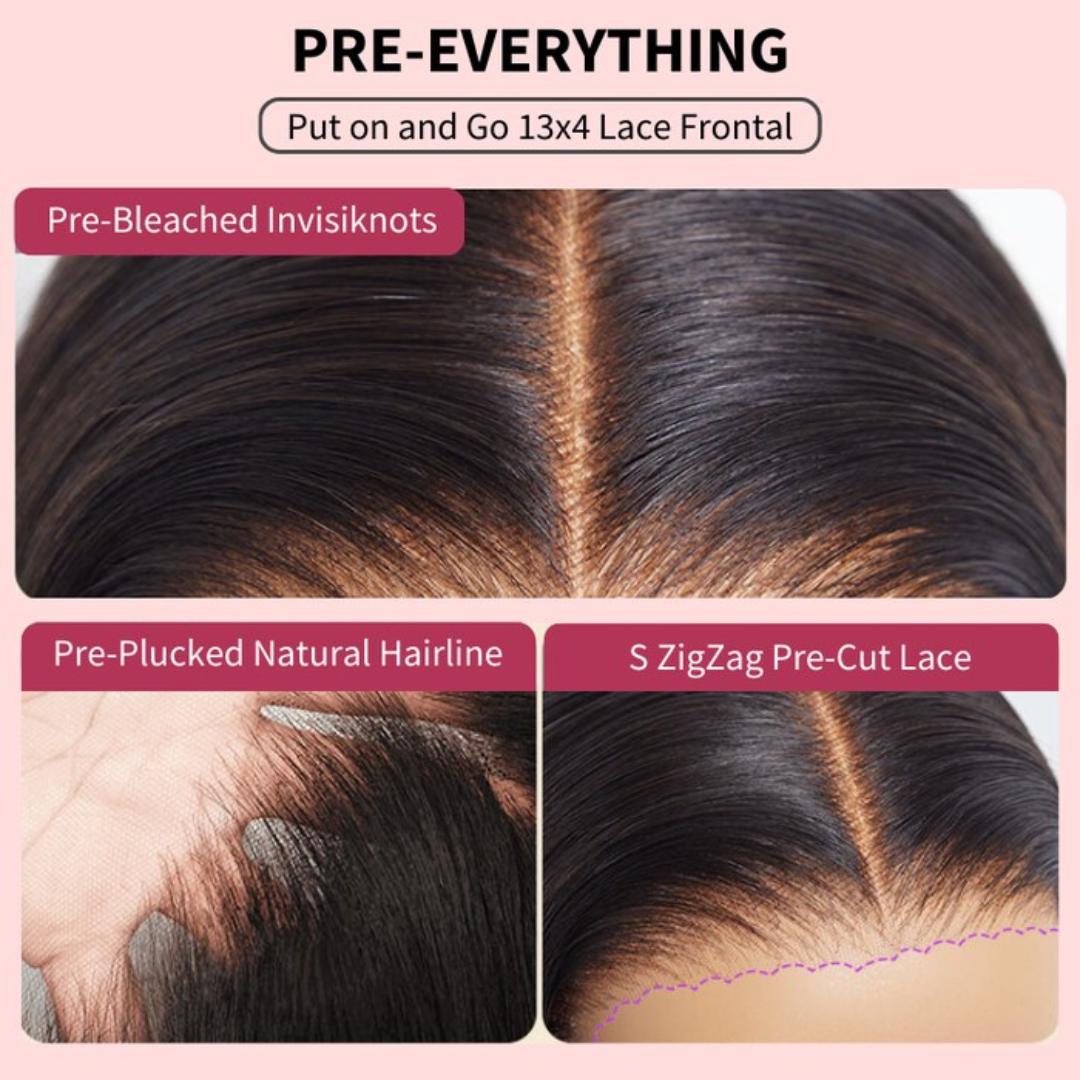 New In| UNice Glueless Smoky Beige Blonde /Auburn Brown Loose Wave Wig with Drawstring Pre Cut 13x4 HD Lace Frontal Human Hair Wigs Natural Haieline for Beginners Friendly #SpringStatements