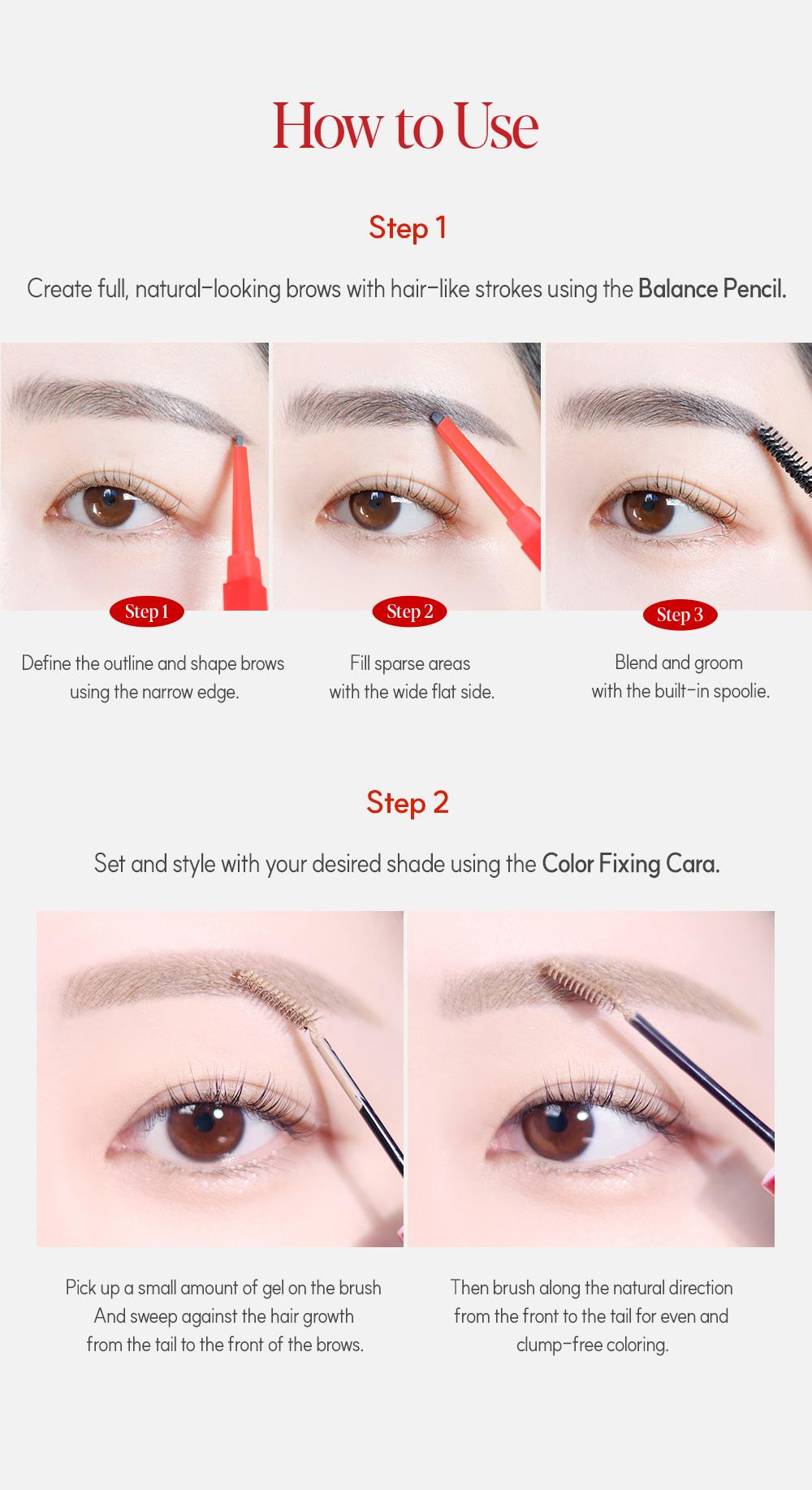 [Espoir Official][Viral] The Brow Fixing Cara | Eyebrow Coloring Mascara with 15° Angled Brush | Long-Lasting, Smudge-Proof, Waterproof | Available in 7 Shades