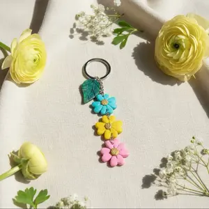 Spring Flower Keychain