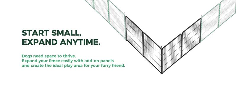 FXW Instant Unleashed Dog Playpen, Portable Pet Fence for Outdoor, RV Trips, and Camping, 24"/32"/40"/45" Height, 8/16 Panels for Small/Medium/Large Dogs