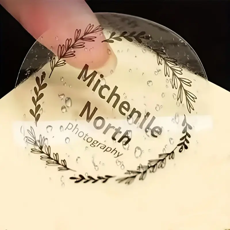 Transparent Thermal Label Paper, 50x50mm, Compatible with Phomemo Printers, Thermal Printing, Printable Labels, Ideal for Gift Wrapping, Name Tags, Thank You Cards, Greeting Cards, Versatile Use