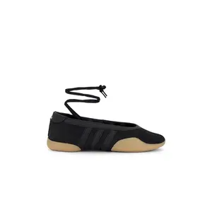 adidas Originals Taekwondo Mei Ballet Flat in Core Black, Footwear White, & Gum 3