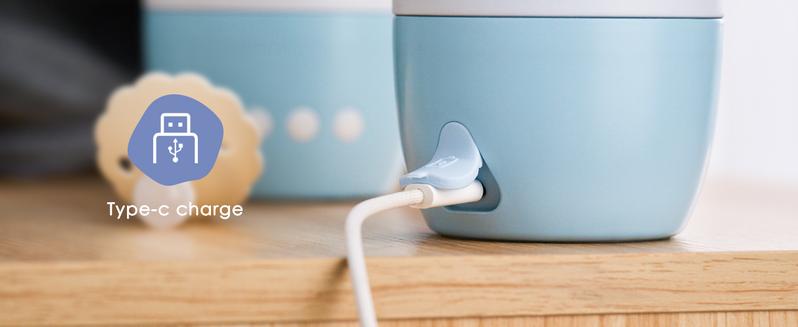 Grownsy Portable Bottle Warmer, Fast Baby Bottle Warmer On The Go, Cordless Travel Milk Warmer for Breastmilk/Formula, with Precise Temperature Control, Memory Function