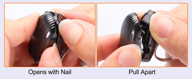 Makartt Nail Clipper Foldable Nail Cutter, Pink Gold Nail Trimmer, Mini Fingernail Clipper with Keyring Stainless Steel Portable Manicure tools for Salon Home Travel Nail kit Nail Care Aesthetic