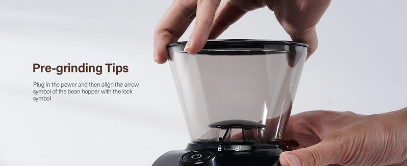 SHARDOR Burr Coffee Grinder 3.0, 32 Grind Settings for Espresso, Pour Over, Drip, and French Press, Adjustable Timer, Easy-Clean Chamber for Home Brewing