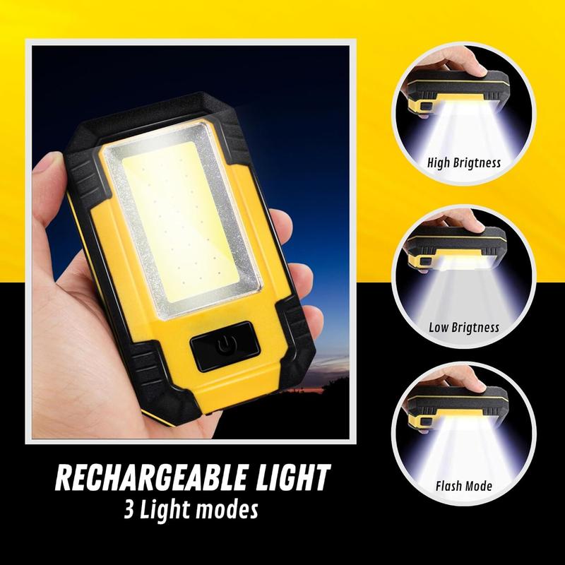 BougeRV  Rechargeable Work Light LED Magnetic Mechanic Light Portable Worklight for Camping Car Repairing 1200 High Lumens Bright Mens/Dad Gifts Mechanic Light Tools