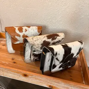 Milly-Women’s Purse-real hair on hide- leather-multiple pockets