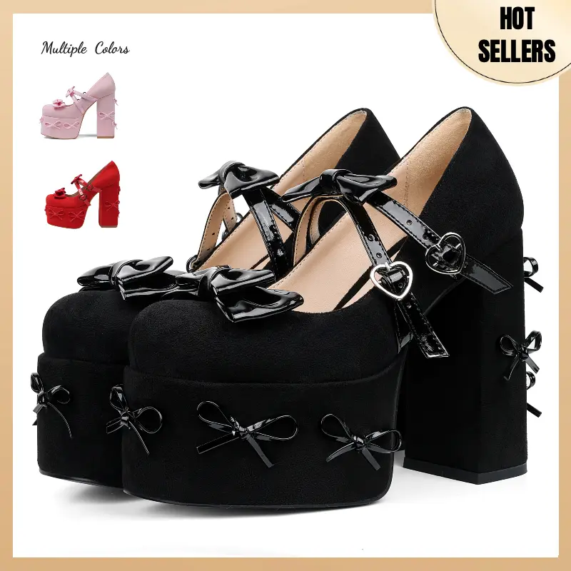 women black tie dress A3296 Black TUKskin Dino Flat Platform Black main image 0