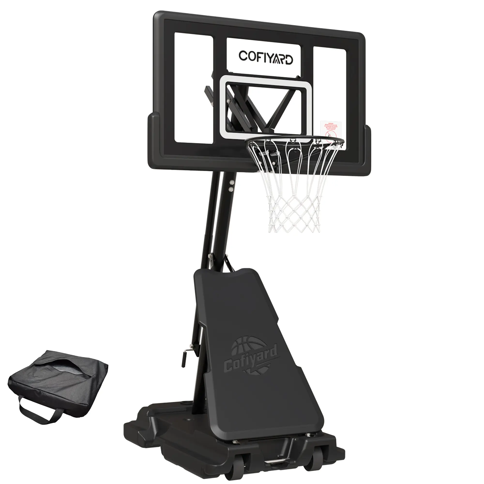 Upgraded 44-inch proof-backboard  white frame