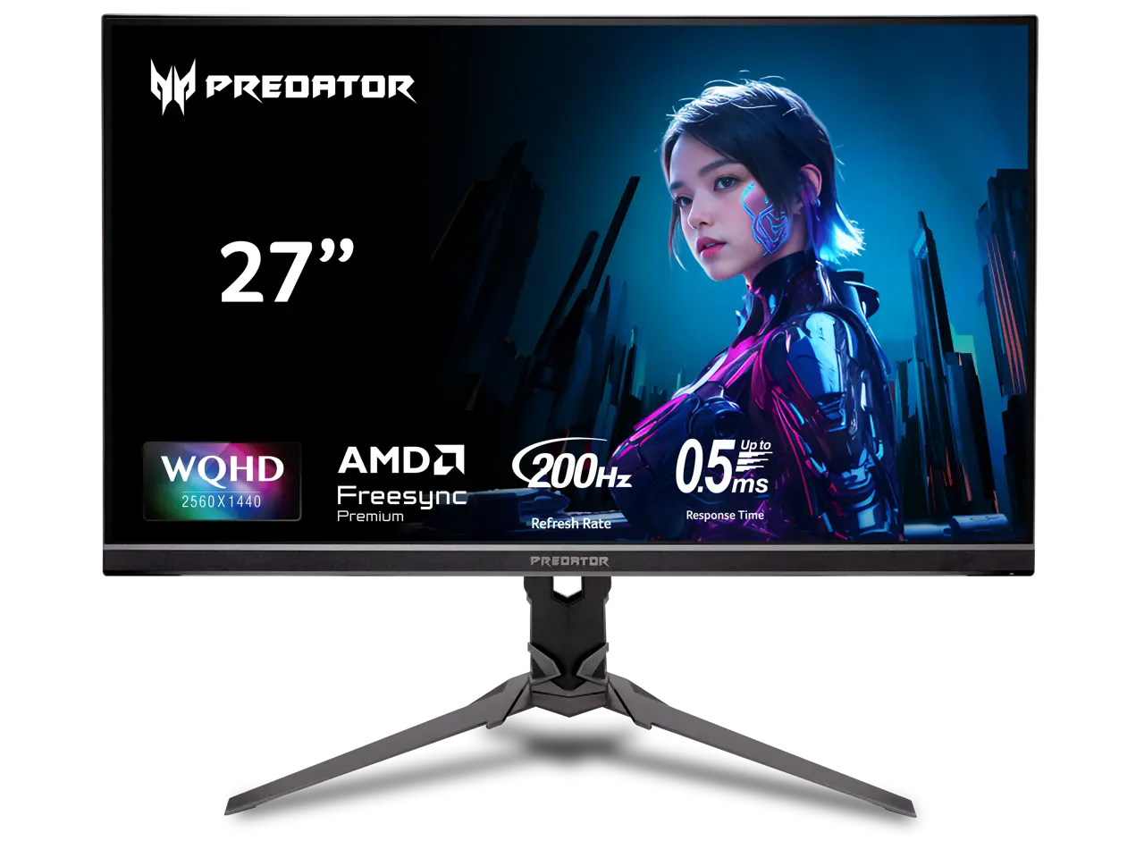 Acer Predator 27 inch WQHD 2K 1440P 200HZ IPS with AMD FreeSync Premium HDR400, DCI-P3 90% 0.5ms Gaming Computer Monitor XB273U X1bmiiprx