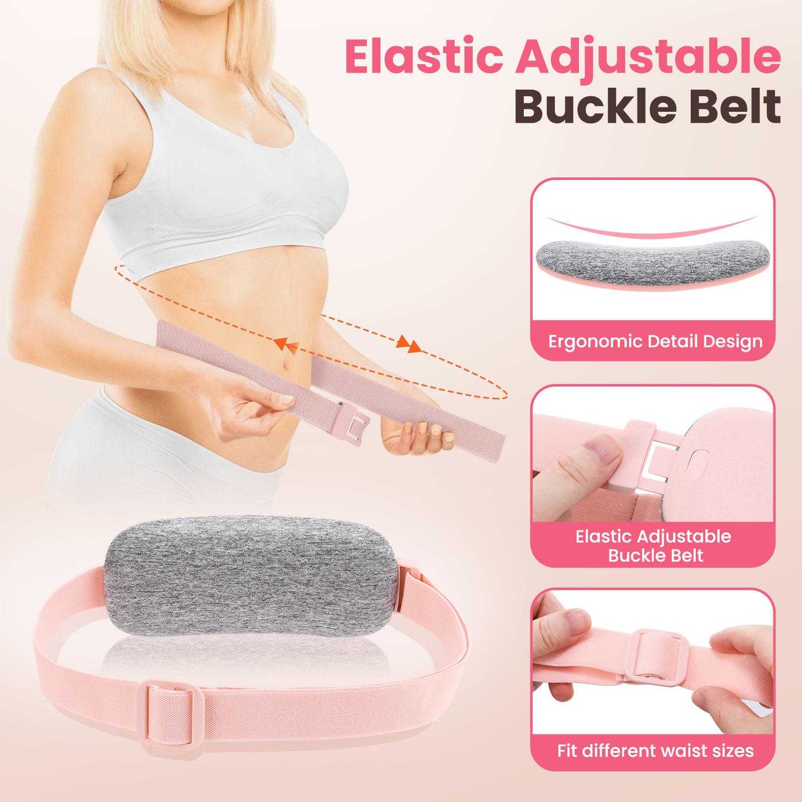 Menstrual Heating Pad Smart Uterus Warmer Belt, Cordless Heating Pad, Electric Waist Belt, Waist-Vibrating Abdominal Massager vibration massage warm palace lumbar body care machine Pad and Vibrating Massager heat rechargable cramps shurt