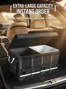 Universal Car Storage Bin  - Non-Slip Bottom & Multi-Compartments