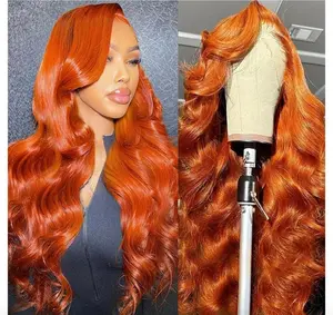 KaltonBeauty Body Wave 5×5 HD Glueless Wig – Ginger Color | 210% Density