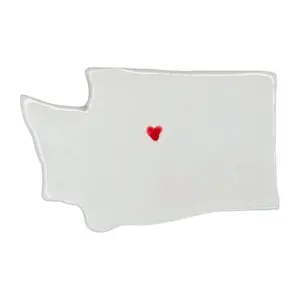 Wenatchee Ceramic Magnet for Fridge - Unique Handmade Washington State Gift