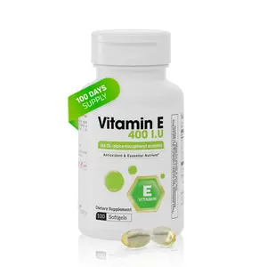 Vitamin E 400 IU Softgels – Antioxidant Support (100 Servings)
