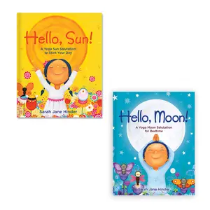 The Hello, Sun! & Hello, Moon! Day-to-Night Bundle by Sarah Jane Hinder (Hardcover Preschool Learning Book Bundle)