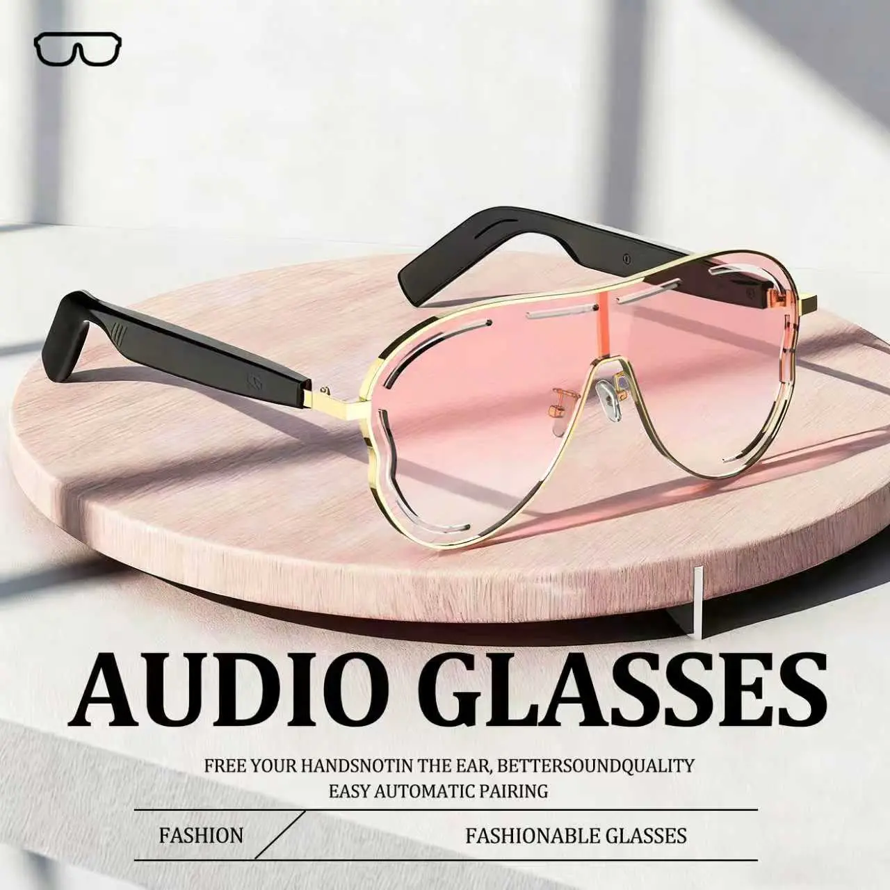 DVKIX 2026 new smart wireless audio glasses, UV-resistant smart glasses, waterproof glasses, glasses that can answer calls and play music, glasses that are universal for men and women, suitable for leisure sports and running fathersdaygift