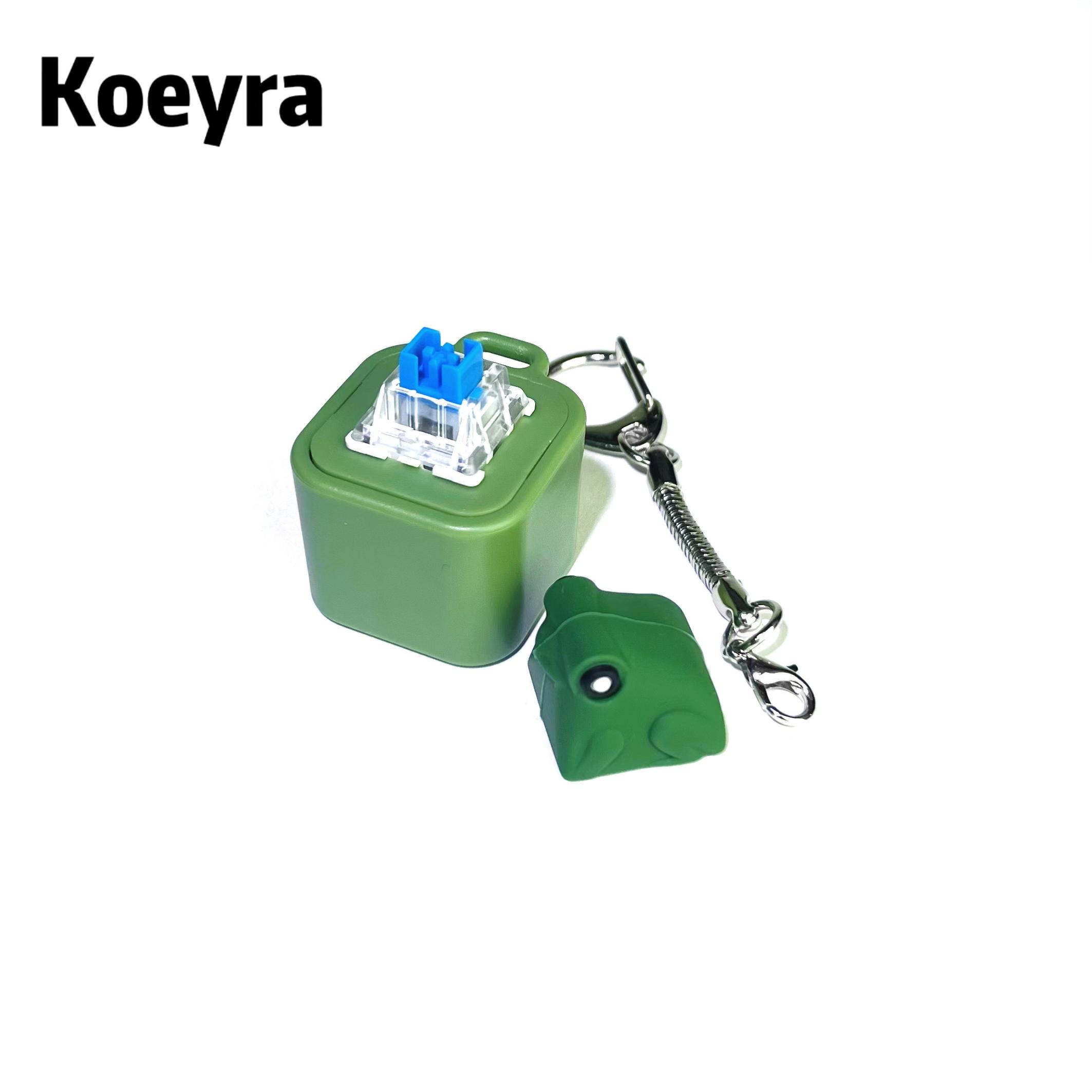 Frog Croaking Keychain - Realistic Sound Fidget Toy with Lights & Durable ABS Plastic Construction for Adults & Kids Focus Relaxation