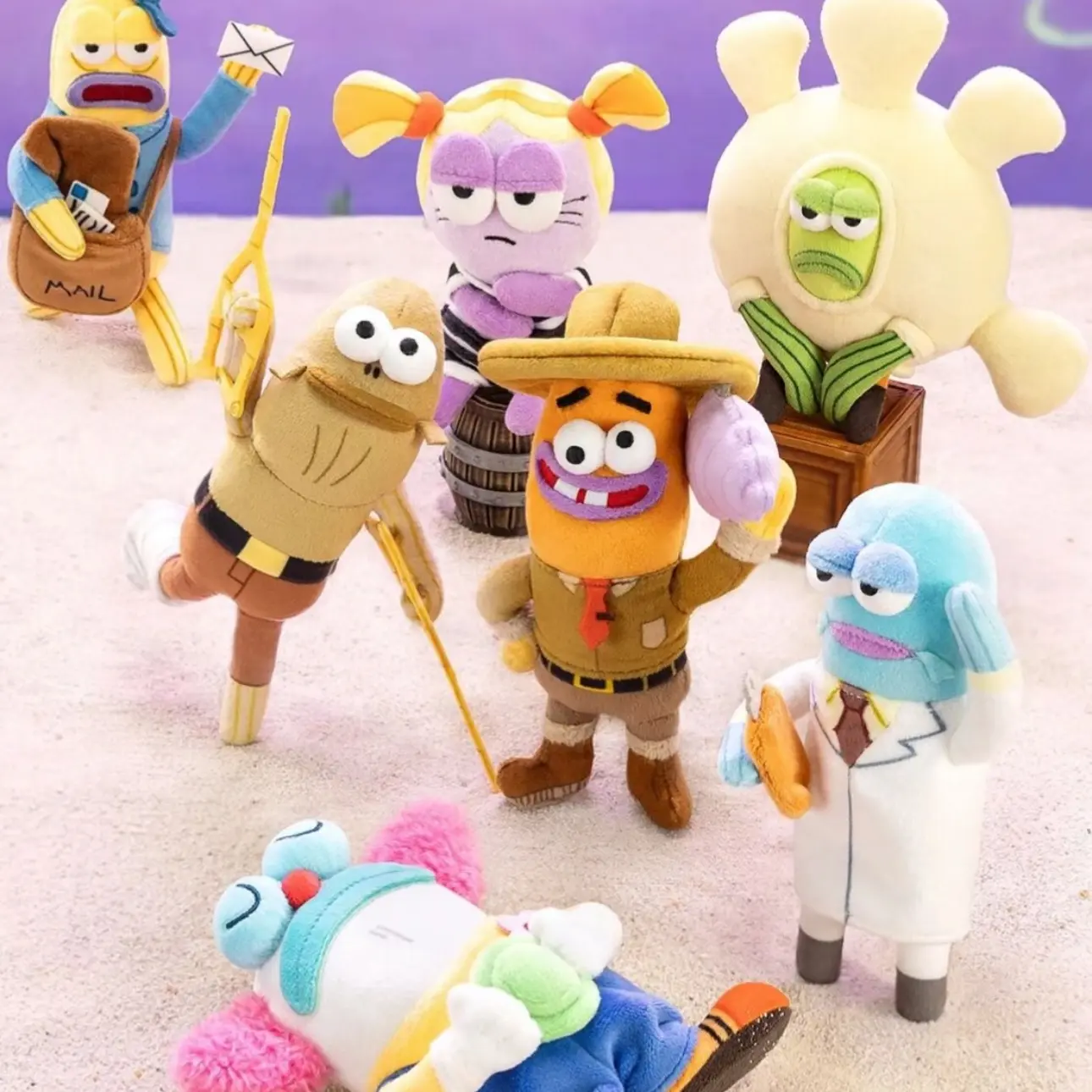 SpongeBob Bikini Bottom Residents Whimsical Plush Blind Box, Cute Collectible Mystery Toy