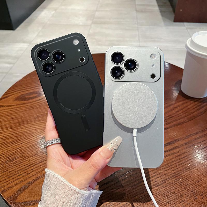 OREKROY【Freeship】Mag Safe Magnetic TPU Case for iPhone 17 Pro Max 16 15 14 13 12 11 Pro Max with Camera Lens Protector, Shockproof Soft Back Phone Cover with Magsafe Wireless Charging