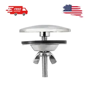 1 Piece 2 Inch Kitchen Sink Hole Cover, Stainless Steel Faucet Hole Cover (Brushed Nickel)