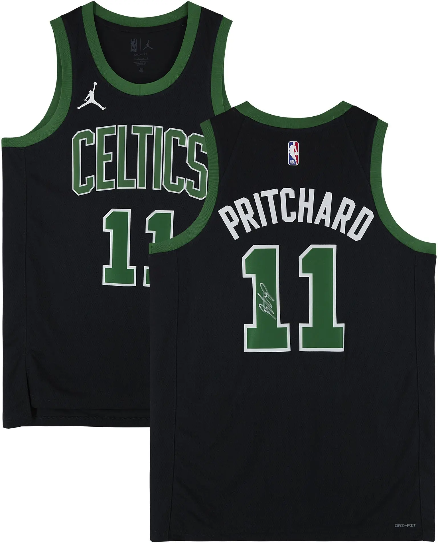 Payton Pritchard Boston Celtics Autographed Jordan 2025-26 Black Statement Edition Swingman Jersey - Fanatics Authentic Certified