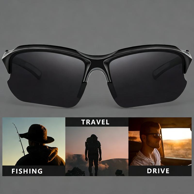 4 Pack Polarized Sports Sunglasses Unisex Lightweight Windproof Durable Outdoor Eyewear for Baseball, Running, Fishing, Golf, Driving & Cycling