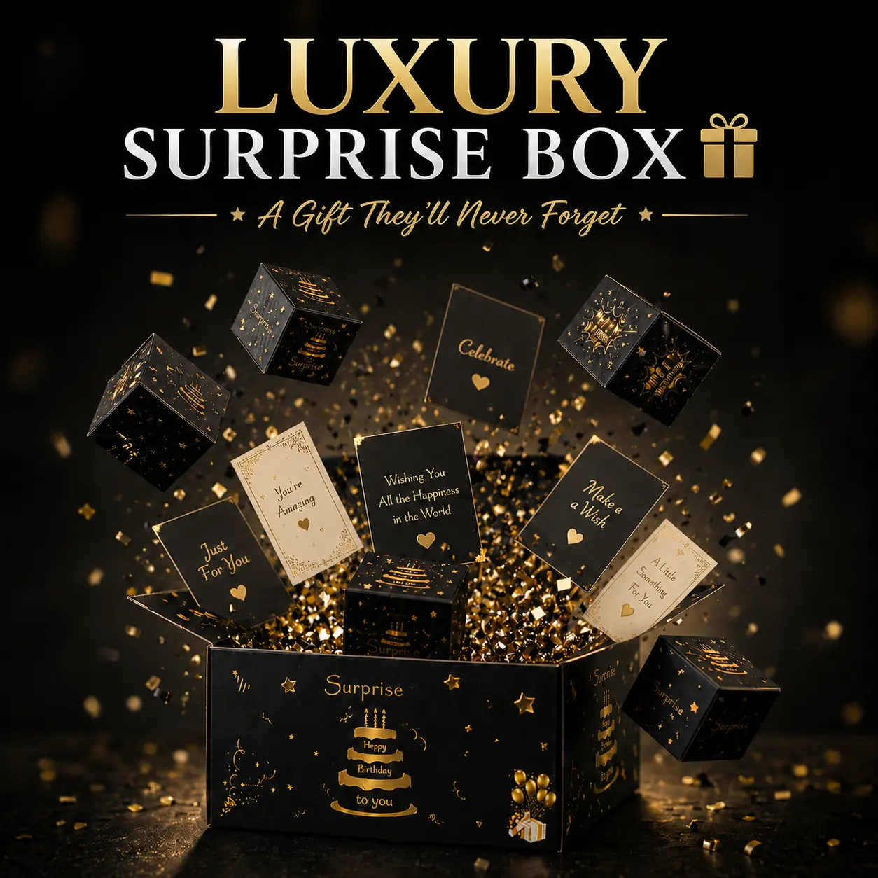 Surprise Explosion Gift Box for Money, DIY Pop-Up Cash Gift Box, Creative Folding Bounce Gift Box for Birthday, Anniversary, Mom and Best Friend