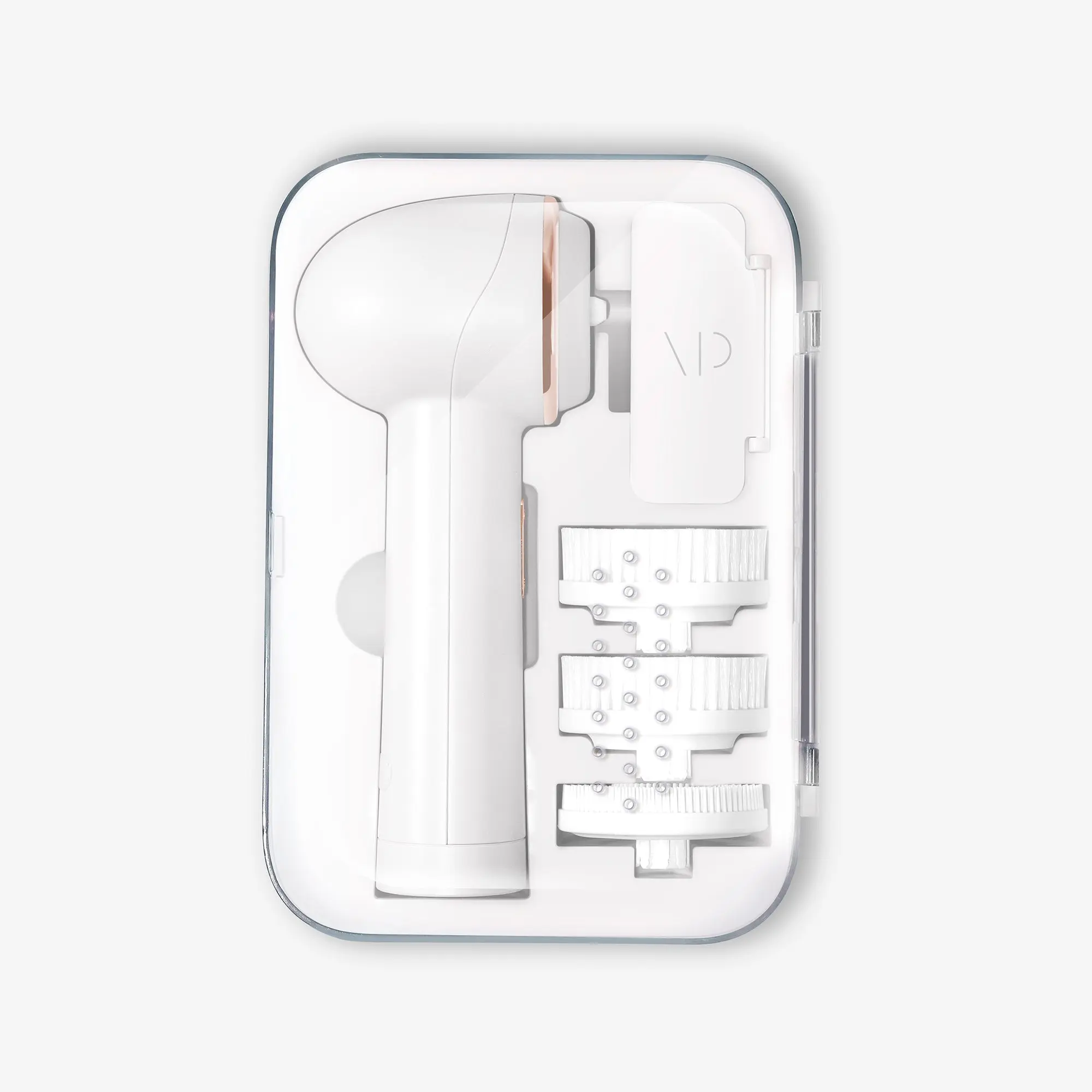 Vanity Planet Raedia 2.0 Dual-Speed Spin Brush with 4 Interchangeable Heads - Cleansing, Exfoliating, Silicone & Body Brush - Travel-Friendly Storage Case